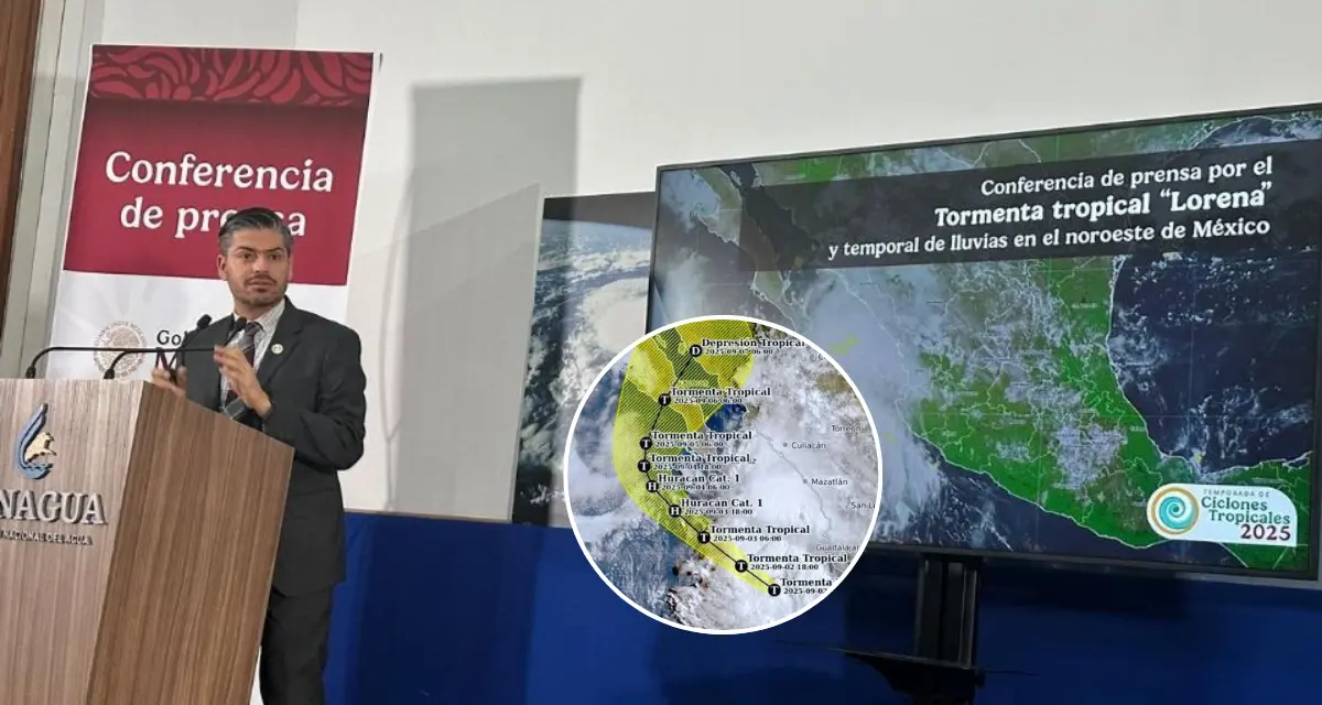 El Servicio Meteorológico Nacional advierte lluvias históricas por Lorena. Foto: Cortesía.