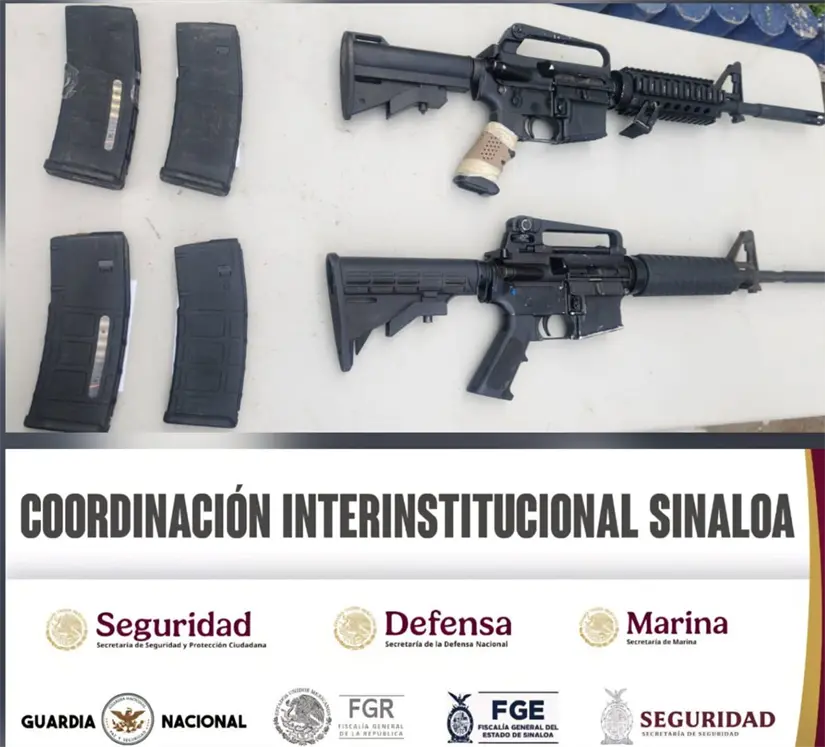 Armas decomisadas. Armas decomisadas.