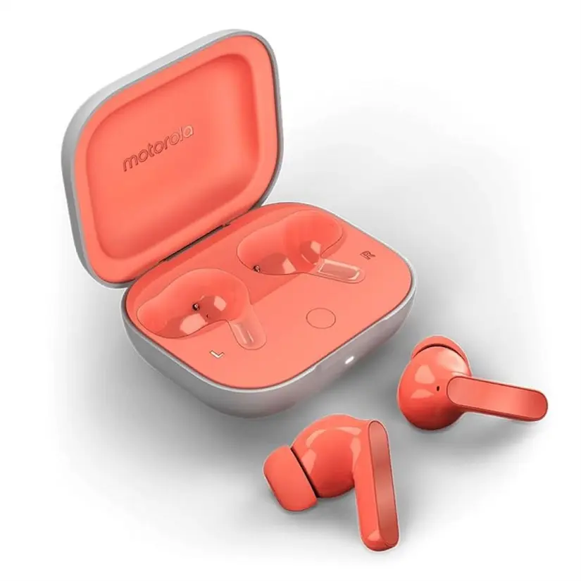 Audífonos Motorola Moto Buds con batería hasta por 41 horas. Foto: Cortesía Audífonos Motorola Moto Buds con batería hasta por 41 horas. Foto: Cortesía