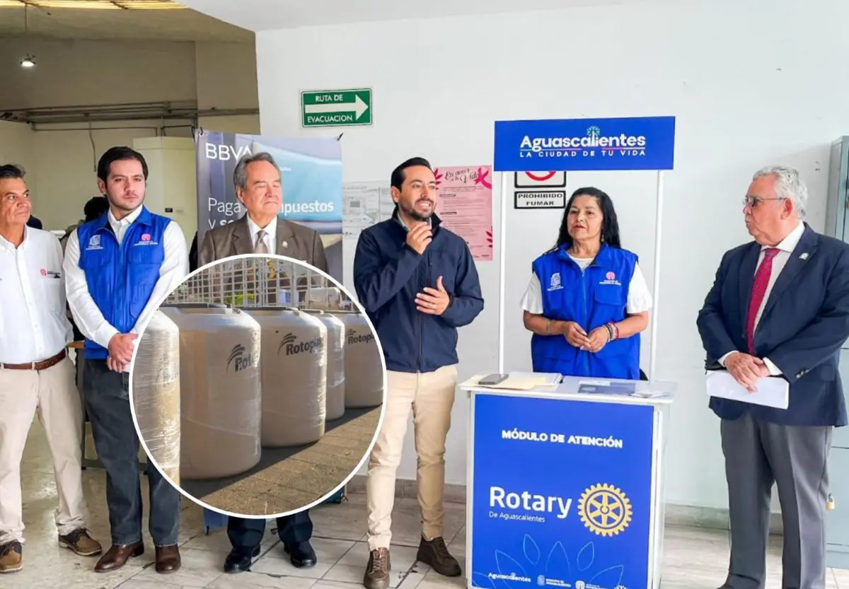 Apoyo para tinacos, cemento, calentadores solares en Aguascalientes. Foto: Cortesía