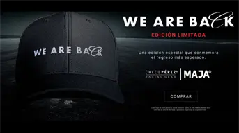 MAJA Sportswear celebra regreso de Checo Pérez a Fórmula 1 con gorra especial; Esto cuesta