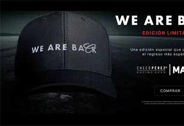 MAJA Sportswear celebra regreso de Checo Pérez a Fórmula 1 con gorra especial; Esto cuesta