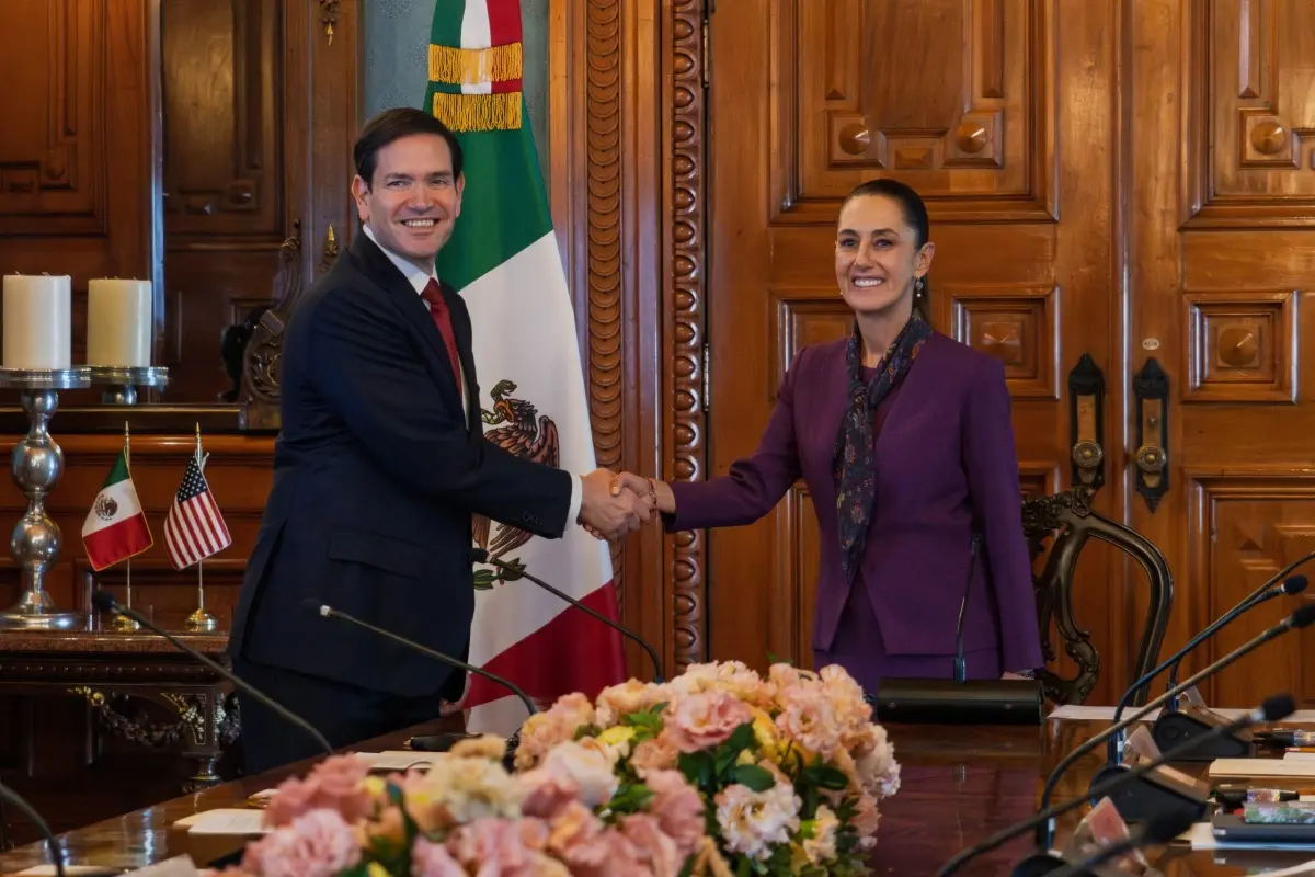 Claudia Sheinbaum y Marco Rubio acordaron los detalles de este programa de cooperación en Palacio Nacional. Foto: Presidencia