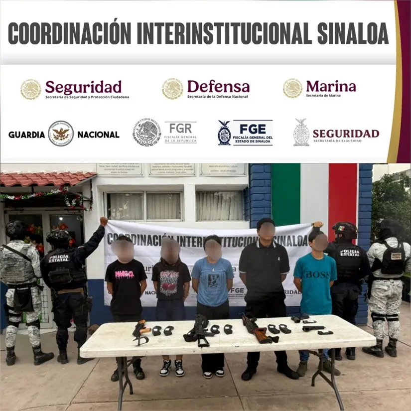 Las cinco personas detenidas Las cinco personas detenidas