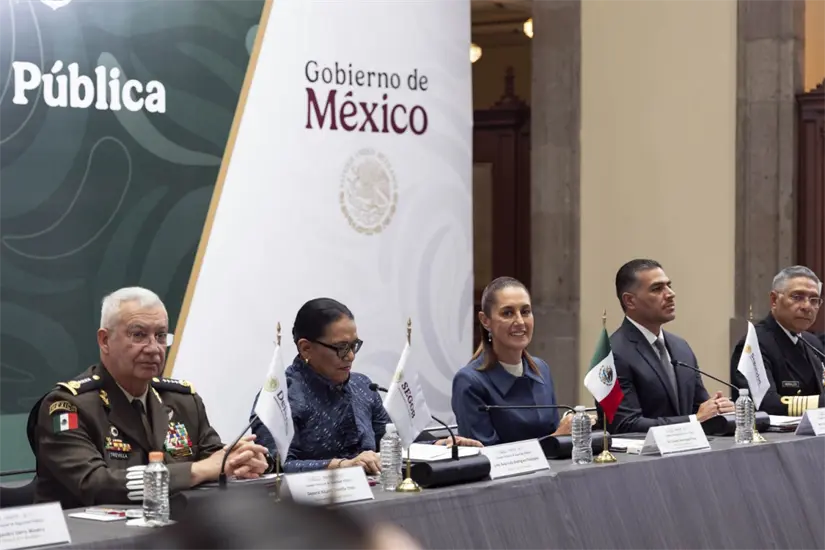 Tamaulipas logra reducir homicidios dolosos casi al 50% La presidenta Sheinbaum encabezó la 51 sesión ordinaria del Consejo Nacional de Seguridad. Foto: Presidencia