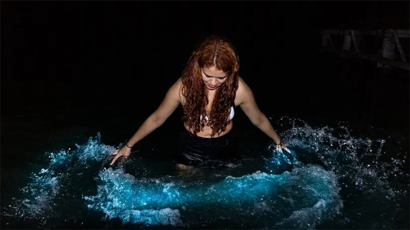 Maravíllate con el fenómeno de bioluminiscencia en la isla de Holbox. Foto: Cortesía. Maravíllate con el fenómeno de bioluminiscencia en la isla de Holbox. Foto: Cortesía.