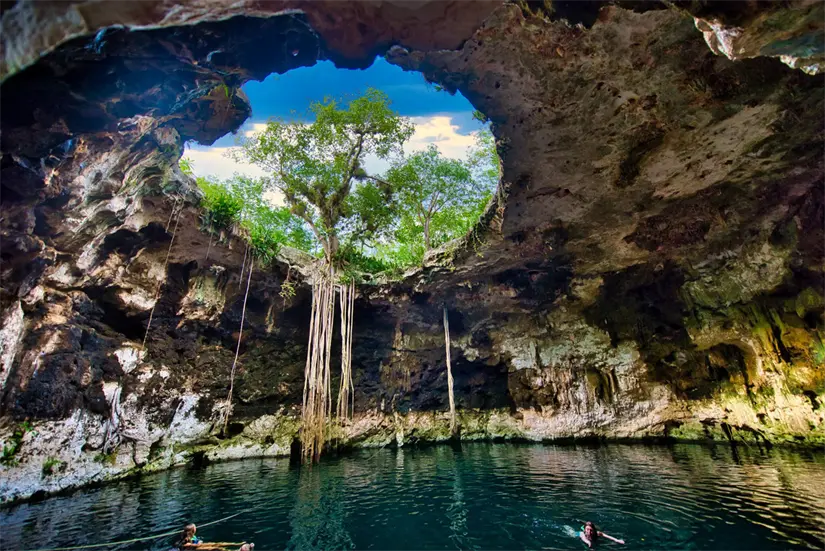 Cenote de Santa Bárbara en el municipio de Homún, Yucatán. Foto: Cortesía. Cenote de Santa Bárbara en el municipio de Homún, Yucatán. Foto: Cortesía.