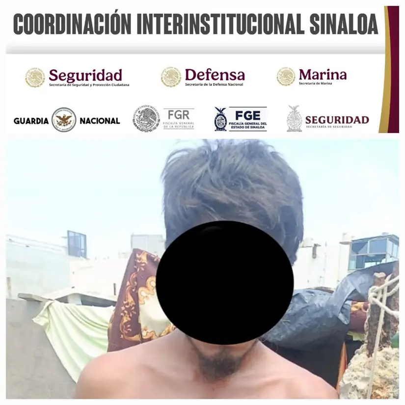 Hombre detenido en Mazatlán con droga.