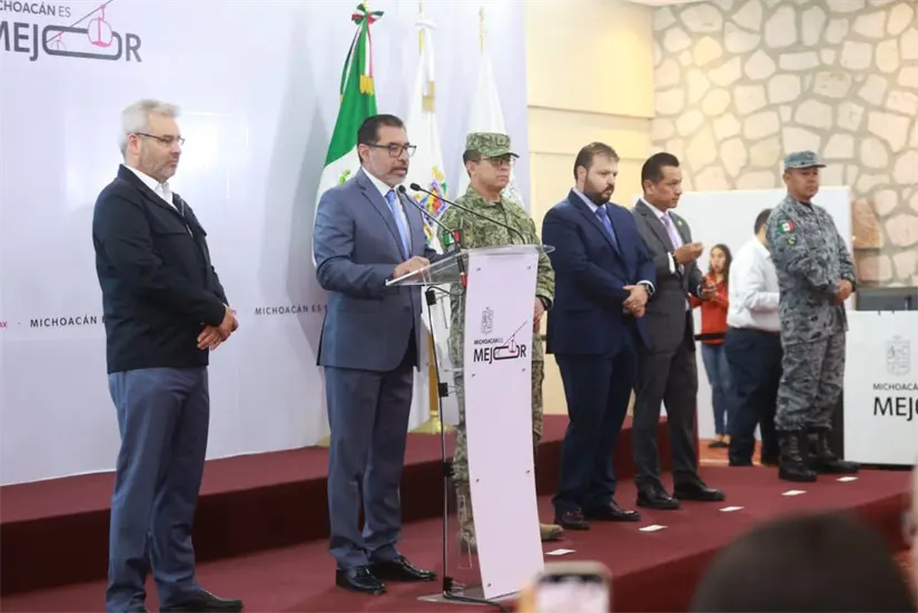Juan Carlos Oseguera Cortés, secretario de Seguridad Pública de Michoacán. Juan Carlos Oseguera Cortés, secretario de Seguridad Pública de Michoacán.