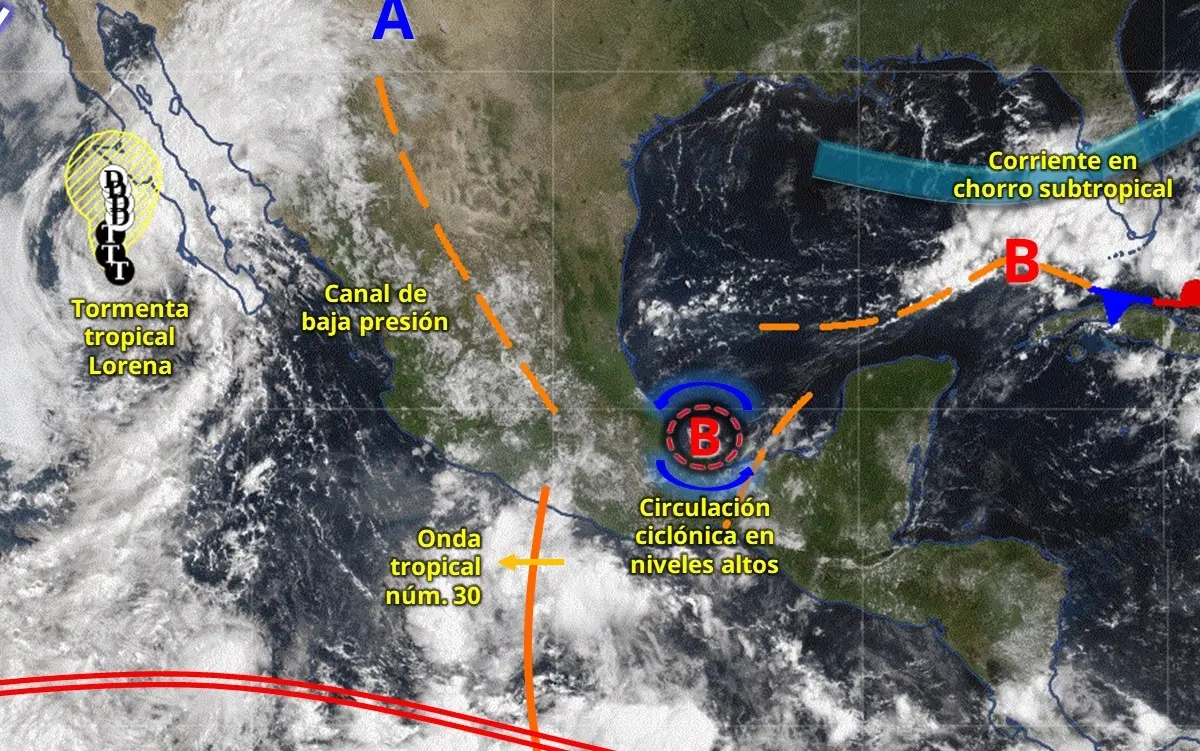 Continúa la temporada de lluvias 2025 en México. Imagen: Conagua
