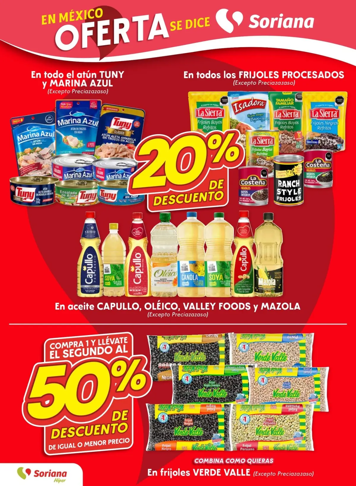 Ofertas de Soriana: Fin de Semana Hiper del 4 al 8 de septiembre Aprovecha las ofertas en despensa del Fin de Semana Hiper. Imagen: Soriana