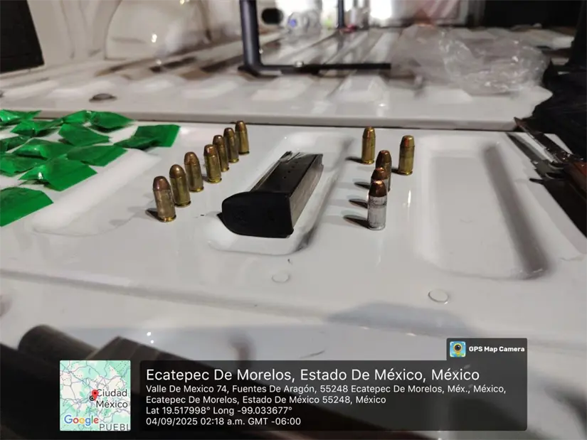 Operativo policial en Ecatepec asegura armas, drogas y dinero de La Chokiza Operativo policial en Ecatepec asegura armas, drogas y dinero de La Chokiza