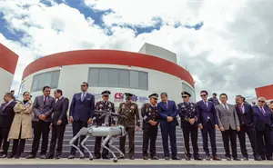 Así es el perro robot armado con el que se refuerza la seguridad en Zacatecas