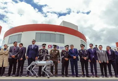 Así es el perro robot armado con el que se refuerza la seguridad en Zacatecas