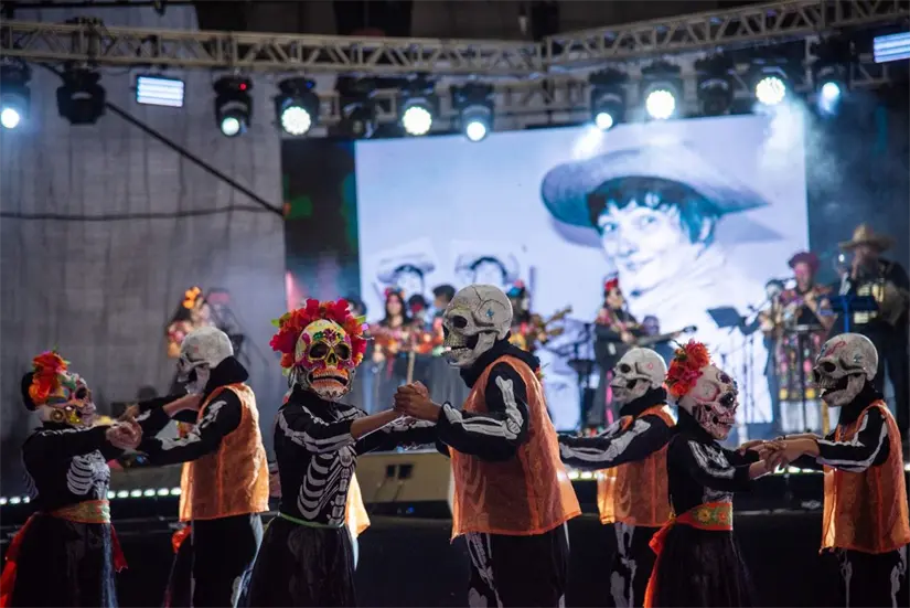 El Festival de las Calaveras de Aguascalientes, es uno de los más importantes en el Estado. Foto: Cortesía
