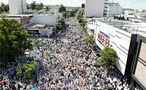 Marchan por la paz en Culiacán a un año de la crisis del narco