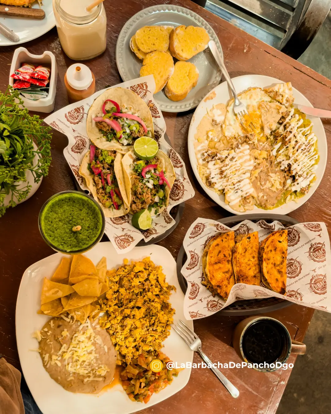 Restaurante La Barbacha de Poncho en Durango. Foto: Cortesía.