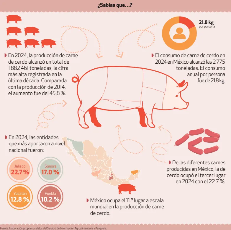 Revista del Consumidor: Carne de cerdo: rica en proteína Foto: Revista del Consumidor