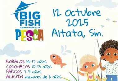 Altata invita a los niños a vivir la aventura del Torneo Infantil de Pesca Big Fish 2025