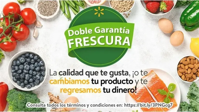 Tus compras en el Martes de Frescura cuentan con la Doble Garantía de Frescura. Imagen: Walmart