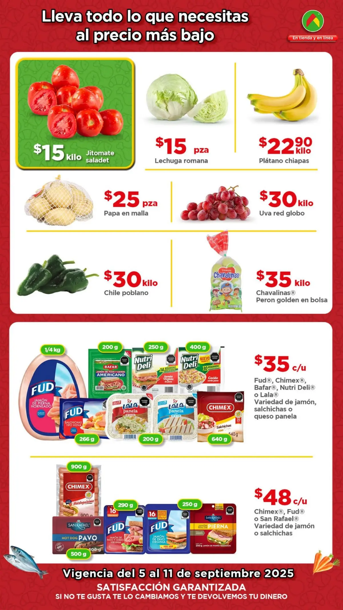 Bodega Aurrera trae para ti estas ofertas en frutas y verduras. Imagen: Cortesía
