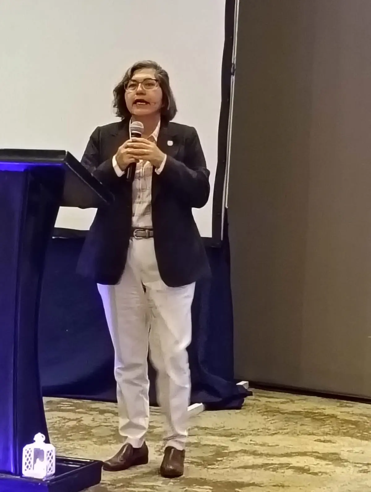 La doctora Alma Bernal, señaló que formar agentes de paz no es enseñar conceptos sino abrir los ojos a la responsabilidad social. La doctora Alma Bernal, señaló que formar agentes de paz no es enseñar conceptos sino abrir los ojos a la responsabilidad social. Foto: Tus Buenas Noticias.