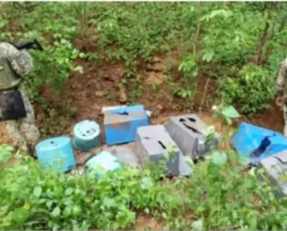 Fuerzas armadas desactivan laboratorios clandestinos en Cosalá, Sinaloa