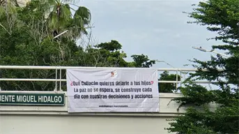 Mensajes de paz sustituyen narcomantas en Culiacán