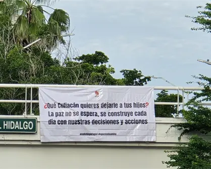 Mensajes de paz sustituyen narcomantas en Culiacán
