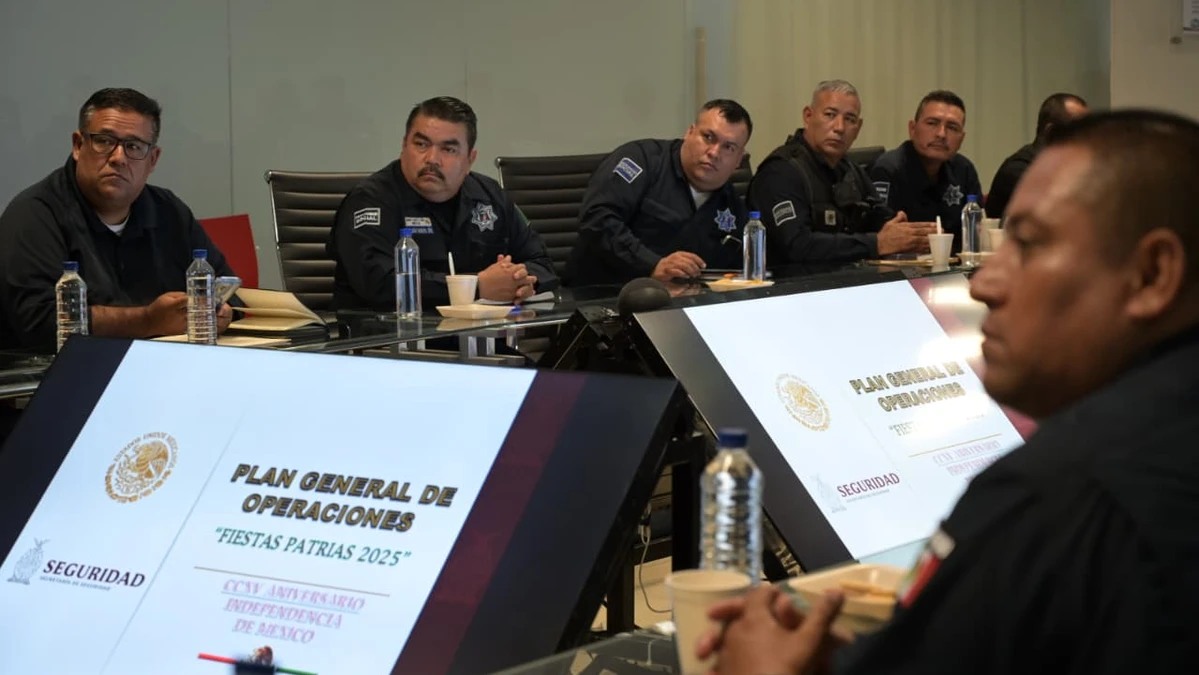 Corporaciones de seguridad de los tres niveles de gobierno se alistan para mantener el orden público en Sinaloa durante los festejos patrios del 13 al 16 de septiembre.