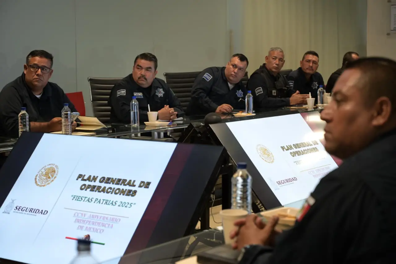 Corporaciones de seguridad de los tres niveles de gobierno se alistan para mantener el orden público en Sinaloa durante los festejos patrios del 13 al 16 de septiembre.