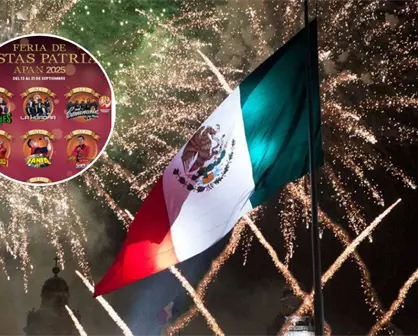 Cartelera musical de la Feria de Fiestas Patrias 2025 en Apan, Hidalgo