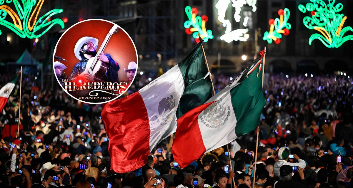 La Paz se llena de música con el grupo Los Herederos de Nuevo León en este Grito de Independencia 2025. Foto: Cortesía.