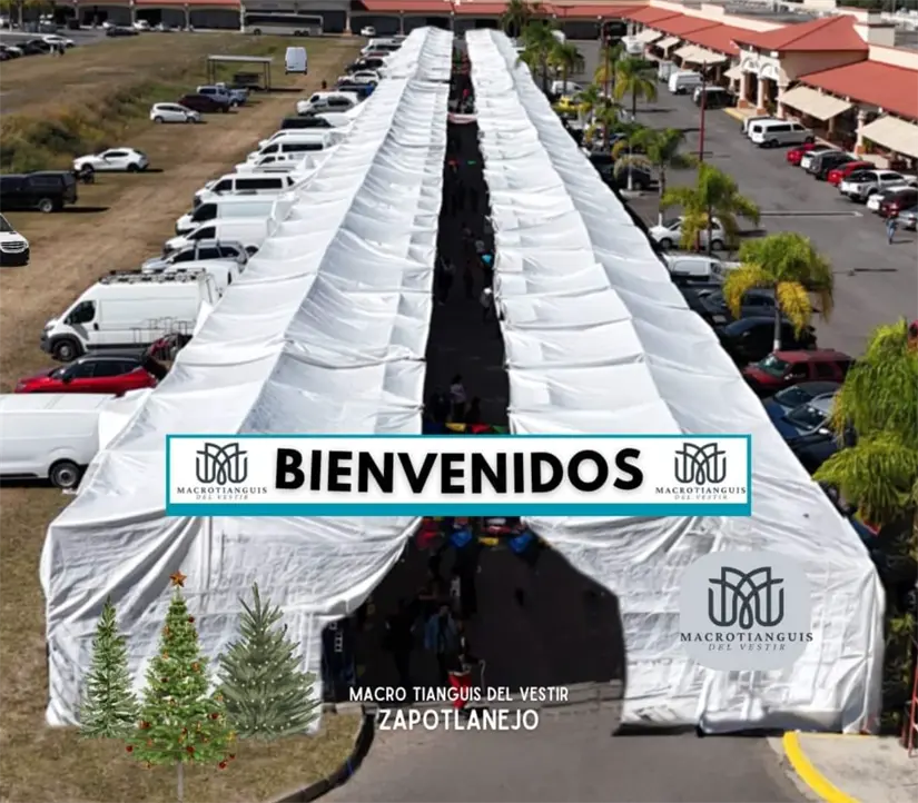 Macro Tianguis del Vestir en Zapotlanejo. Foto: Facebook Macro tianguis del vestir Zapotlanejo.