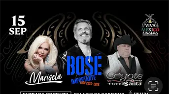 Miguel Bosé, El Coyote y Marisela los artistas invitados al Grito de Independencia en Culiacán