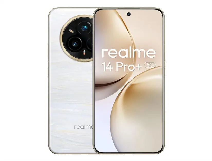Realme 14 Pro+ con cámara trasera de 50 megapíxeles. Foto: Cortesía