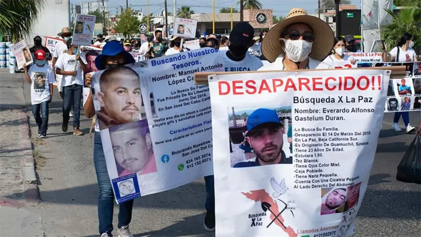 Marcha por el Día Internacional de las Víctimas de Desapariciones Forzadas. Foto. Cortesía.
