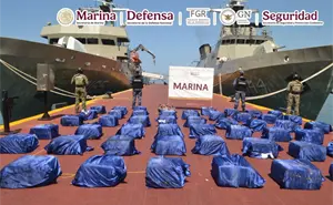 Golpe al narco en Guerrero: Marina asegura 1.6 toneladas de cocaína en costas de Acapulco