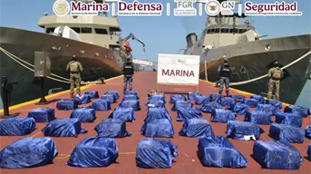 Golpe al narco en Guerrero: Marina asegura 1.6 toneladas de cocaína en costas de Acapulco