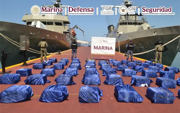 Golpe al narco en Guerrero: Marina asegura 1.6 toneladas de cocaína en costas de Acapulco