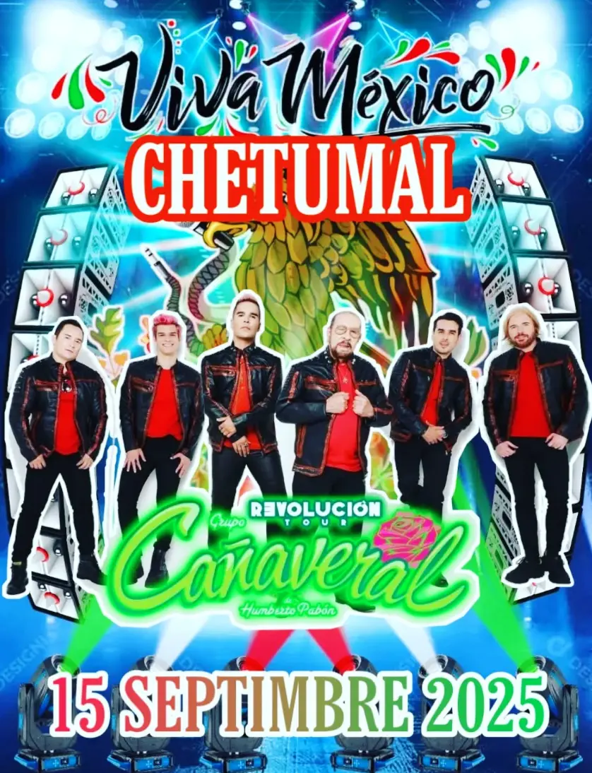 Grupo Cañaveral se presentará el 15 de septiembre en Chetumal, Quintana Roo. Foto: cortesía.