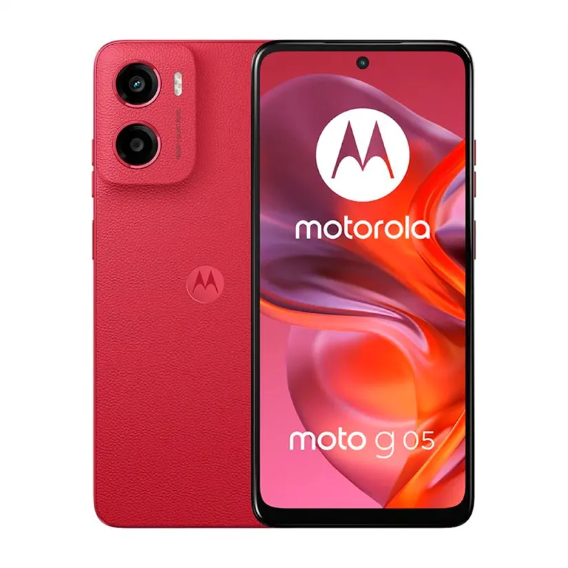 Motorola Moto G05 con pantalla de 6,6 pulgadas. Foto: Cortesía