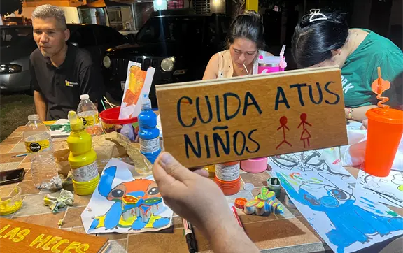 Creatividad que florece en verano: Niñez y arte dan vida a los parques del sector Los Ángeles