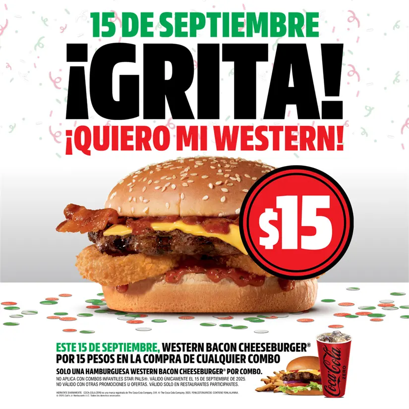 La promoción solo estará vigente durante el 15 de septiembre. Foto: Cortesía. 