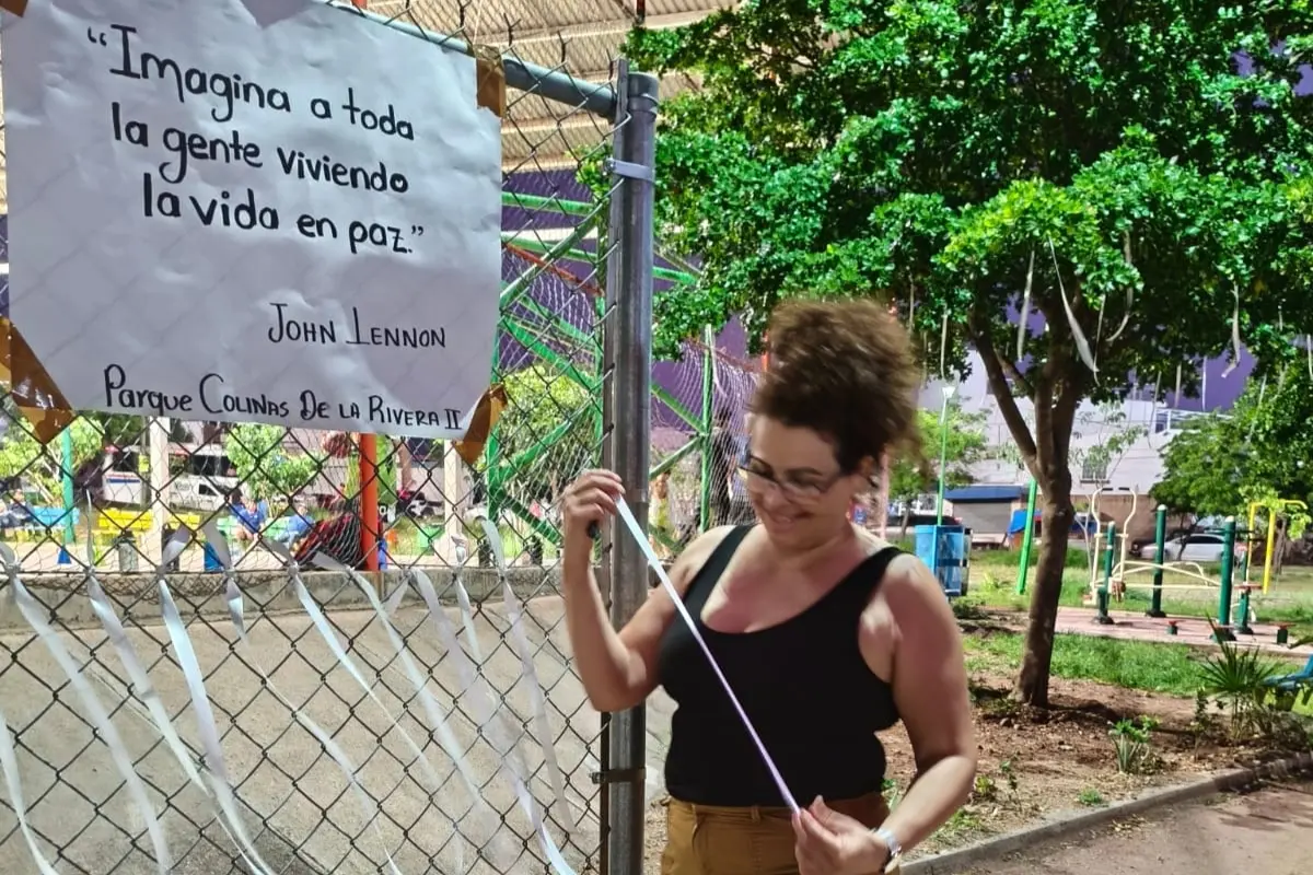 En la actividad sobre construcción de paz, realizada en Colinas de la Rivera, participaron niñas, niños, adolescentes y adultos.