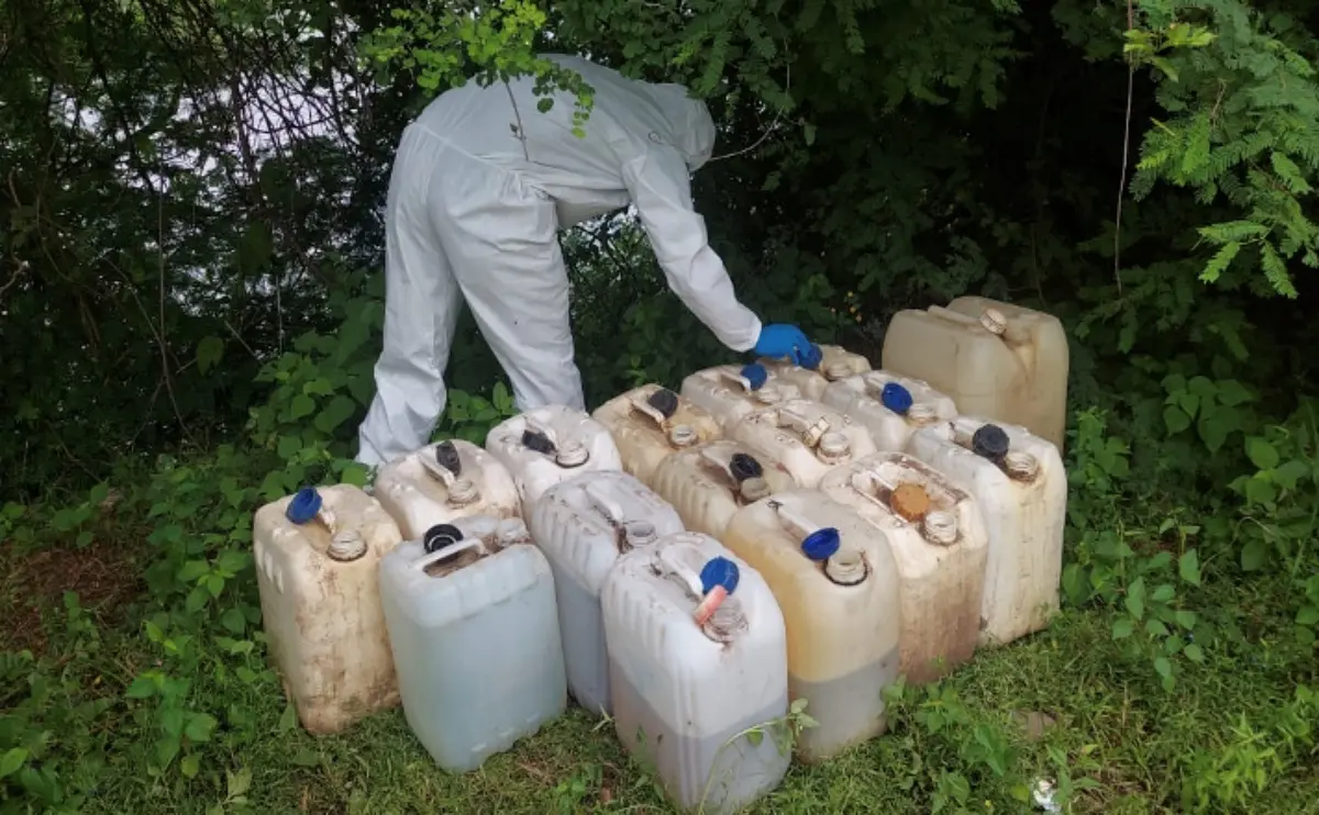 Con esta acción se causó una afectación económica de 185 millones de pesos. Foto: SSPC