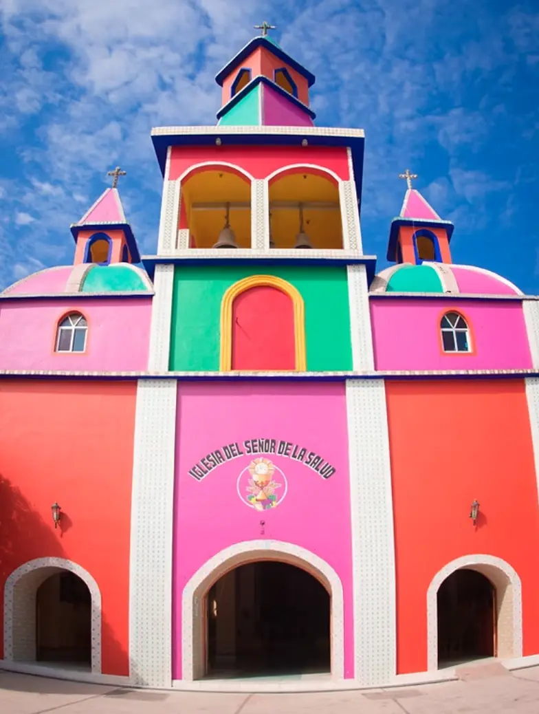 Iglesia dentro del Castillo de la Salud en la Huasteca Potosina. Foto: cortesía.