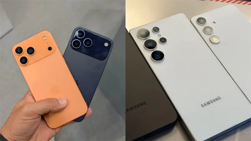iPhone 17 Pro Max vs Samsung Galaxy S25 Ambos equipos son de alta calidad. Foto: Cortesía