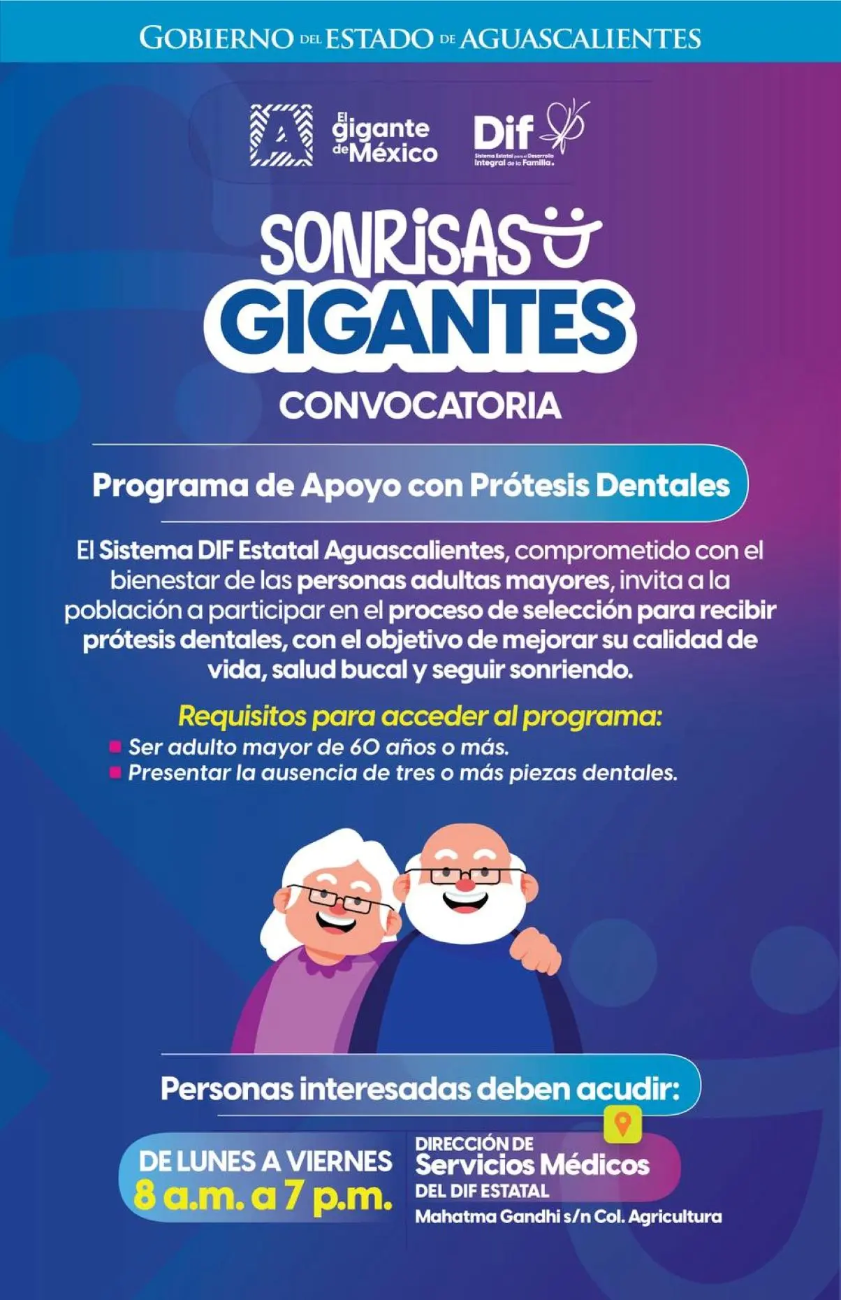 Ofrecen prótesis dentales sin costo en Aguascalientes. Foto: Cortesía