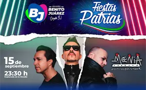 Moenia, mariachi y verbena popular: cartelera del 15 de septiembre 2025 en Benito Juárez